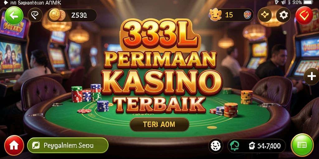 Tangkapan layar utama 33L menampilkan gameplay kasino yang mengesankan.