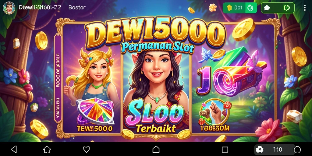 Tampilan gameplay DEWI5000 yang menakjubkan dan interaktif.