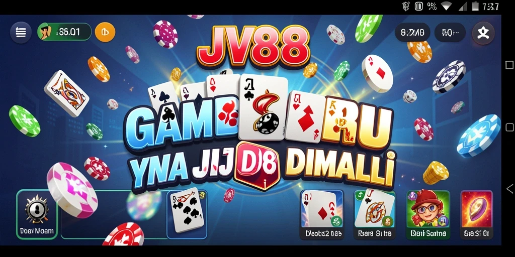 Tampilan gameplay seru JV88 dengan berbagai mode dan fitur menarik.