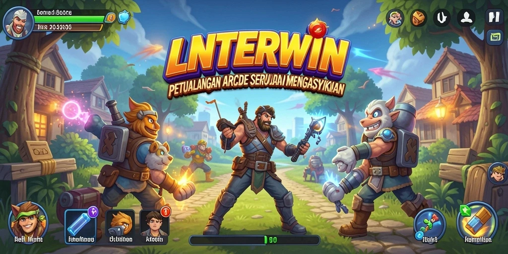 Gameplay seru LNTERWIN dengan grafik memukau.