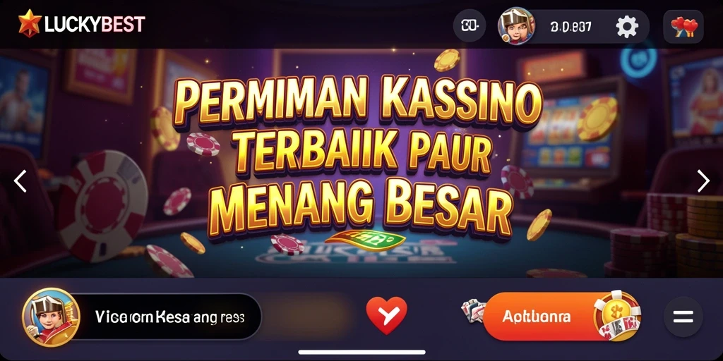Tampilan menarik dari gameplay Kasino di LUCKYBEST.