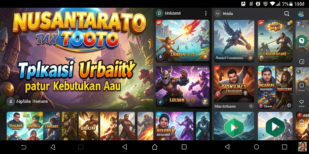 Tampilan antarmuka NUSANTARATOTO yang intuitif dan mudah digunakan.