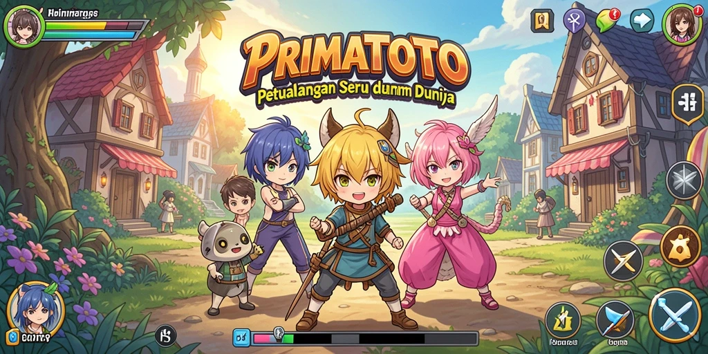 Tampilan gameplay <strong>PRIMATOTO</strong> yang menarik dan visual yang memukau.