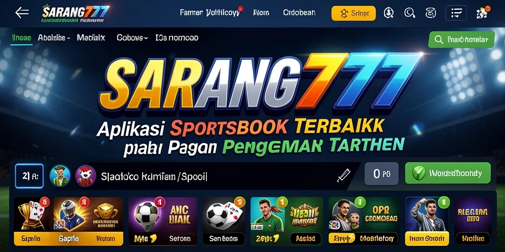 Tampilan aksi taruhan menarik di SARANG777.