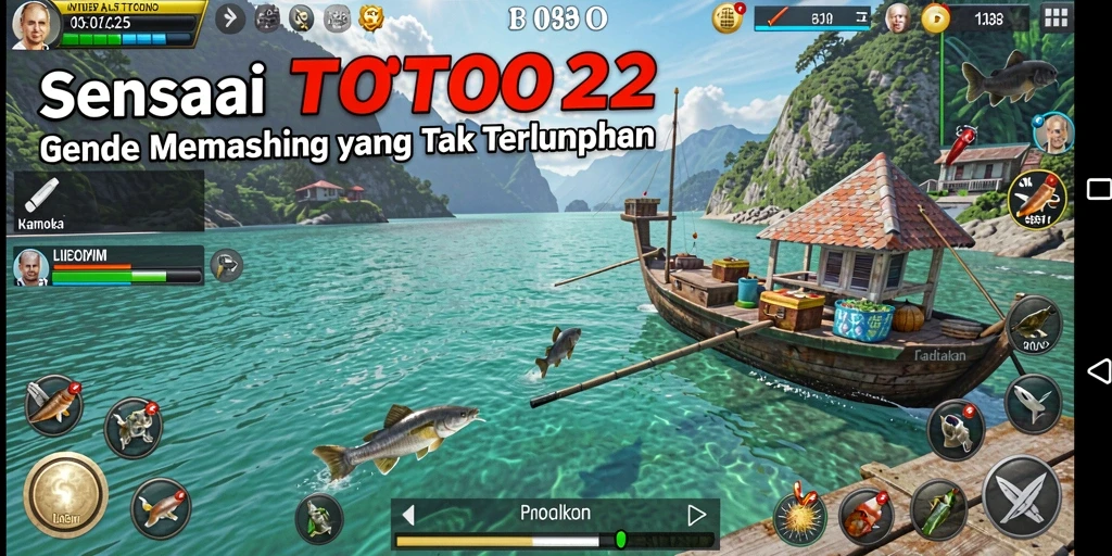 Gameplay menarik dalam TOTO22 menampilkan serunya memancing.